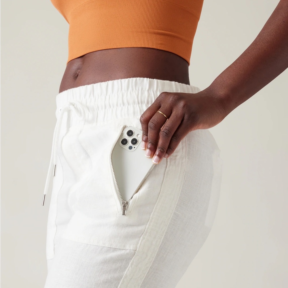 Athleta Cabo Linen Joggers - Size 12, NWT - Picture 7 of 7